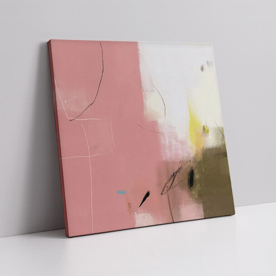 Pink Splash Oil Canvas Painting