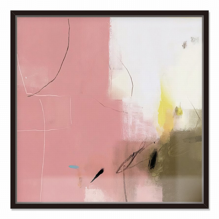 Pink Splash Oil Canvas Painting