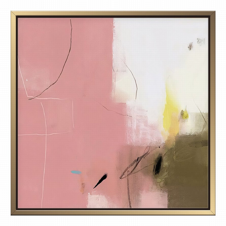 Pink Splash Oil Canvas Painting