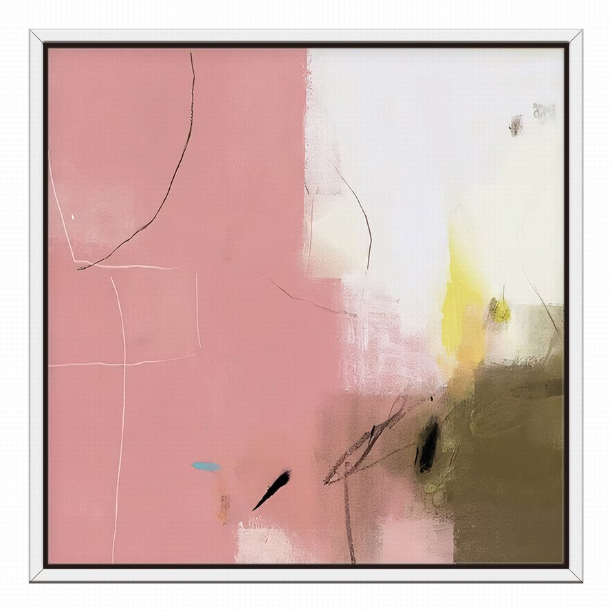 Pink Splash Oil Canvas Painting