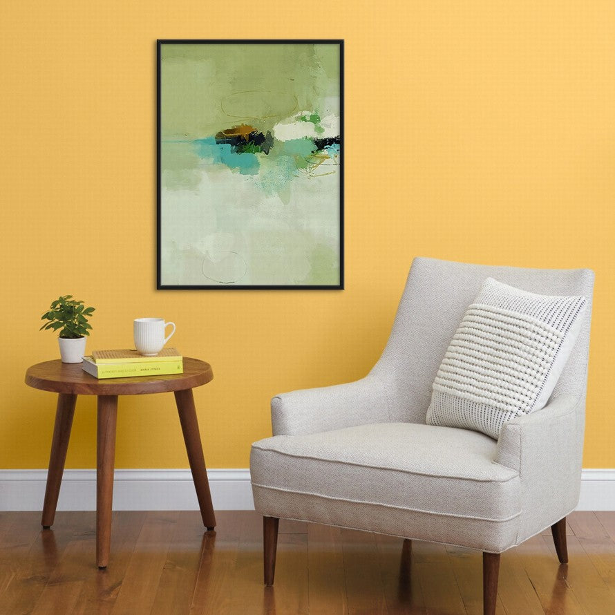 Touch of Ollive and Sage Hues Abstract Painting