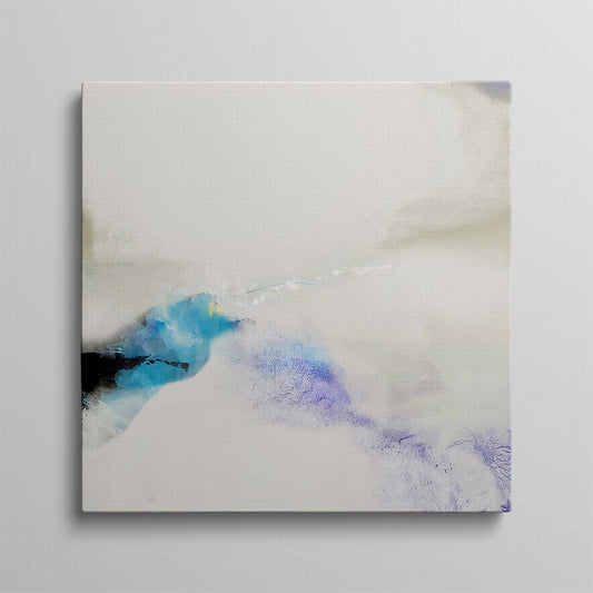 Simplicity in White and a Splash of Blue Hues