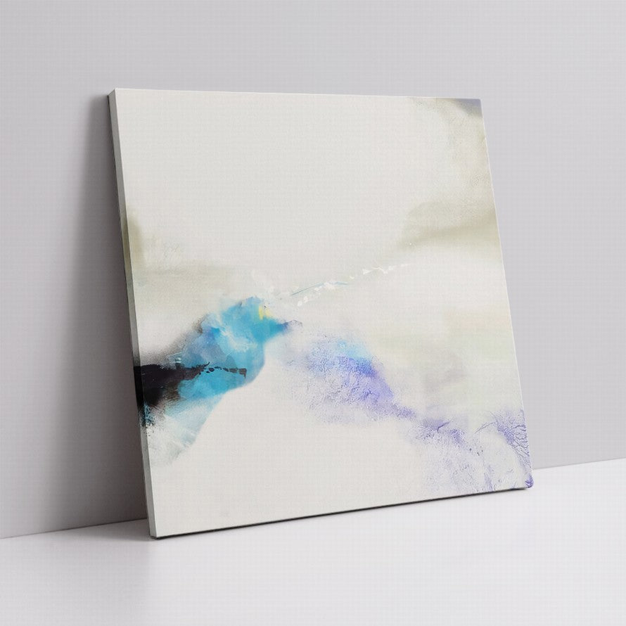 Simplicity in White and a Splash of Blue Hues