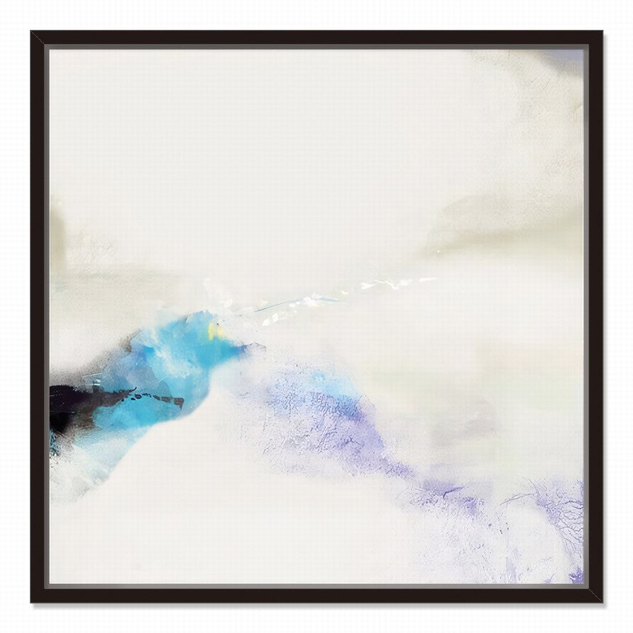 Simplicity in White and a Splash of Blue Hues