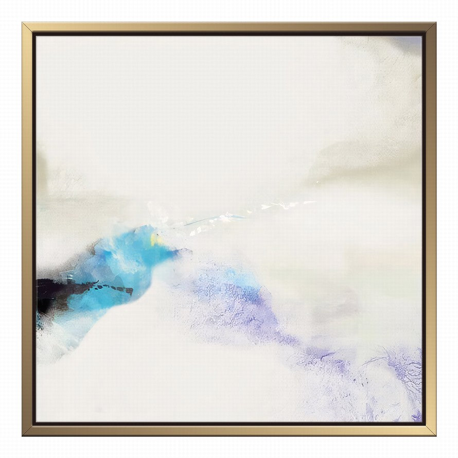 Simplicity in White and a Splash of Blue Hues