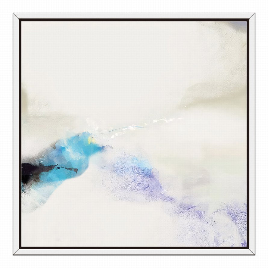 Simplicity in White and a Splash of Blue Hues