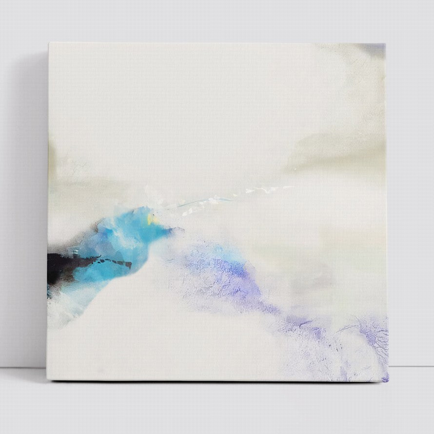 Simplicity in White and a Splash of Blue Hues