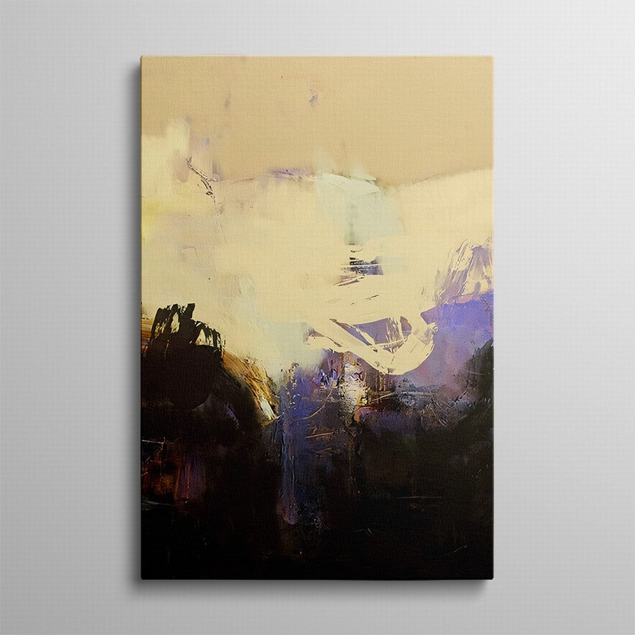 Yellow - Gold Ablaze Hues Abstract Painting