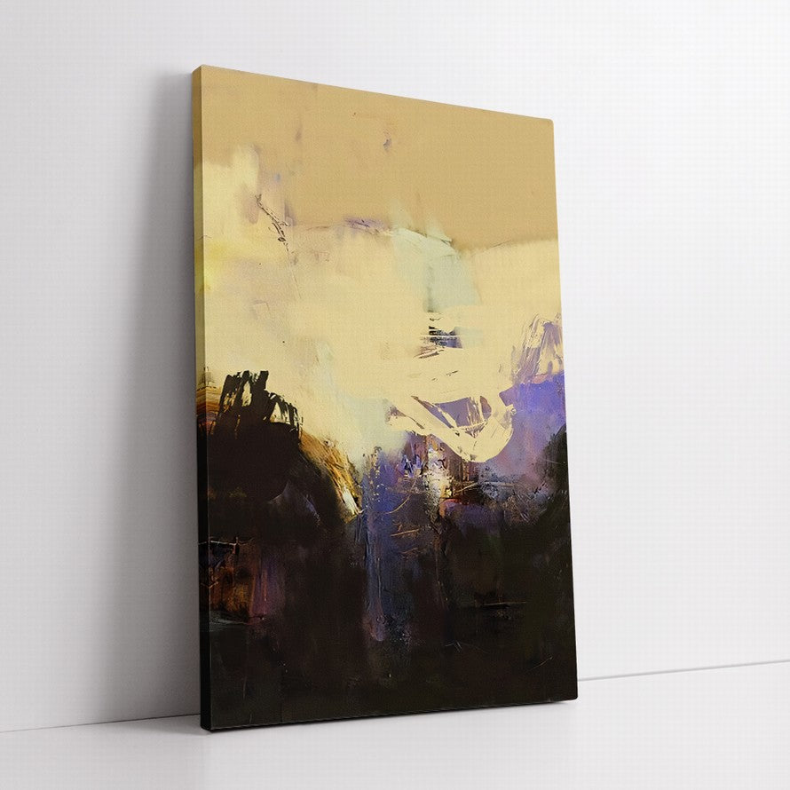 Yellow - Gold Ablaze Hues Abstract Painting