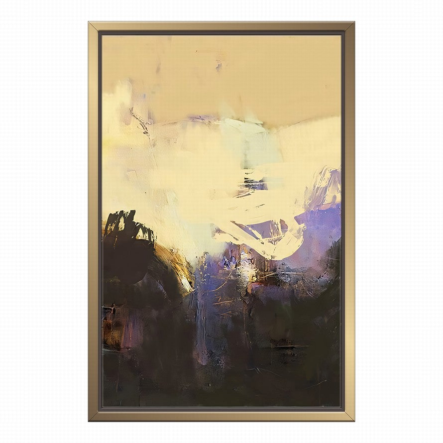 Yellow - Gold Ablaze Hues Abstract Painting