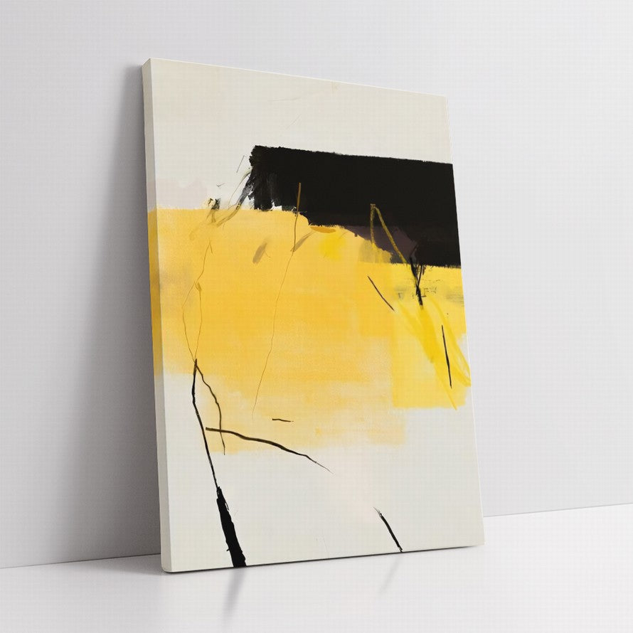 Black and Yellow Combination Canvas