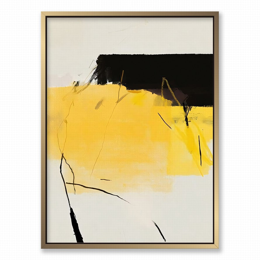 Black and Yellow Combination Canvas
