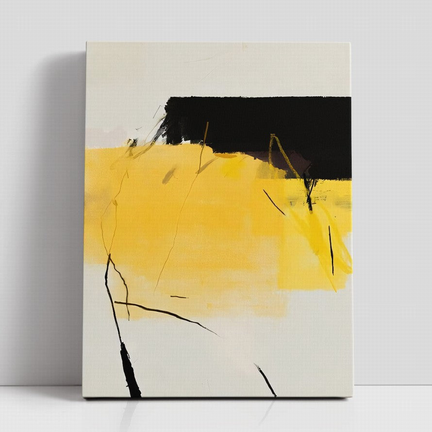 Black and Yellow Combination Canvas