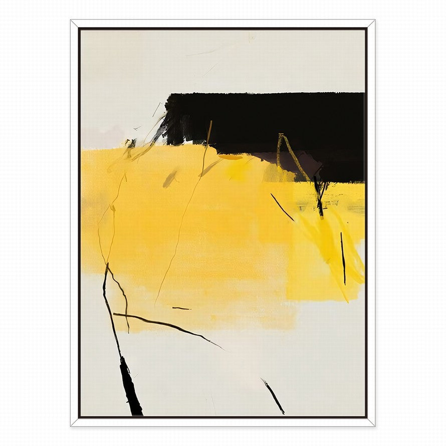 Black and Yellow Combination Canvas