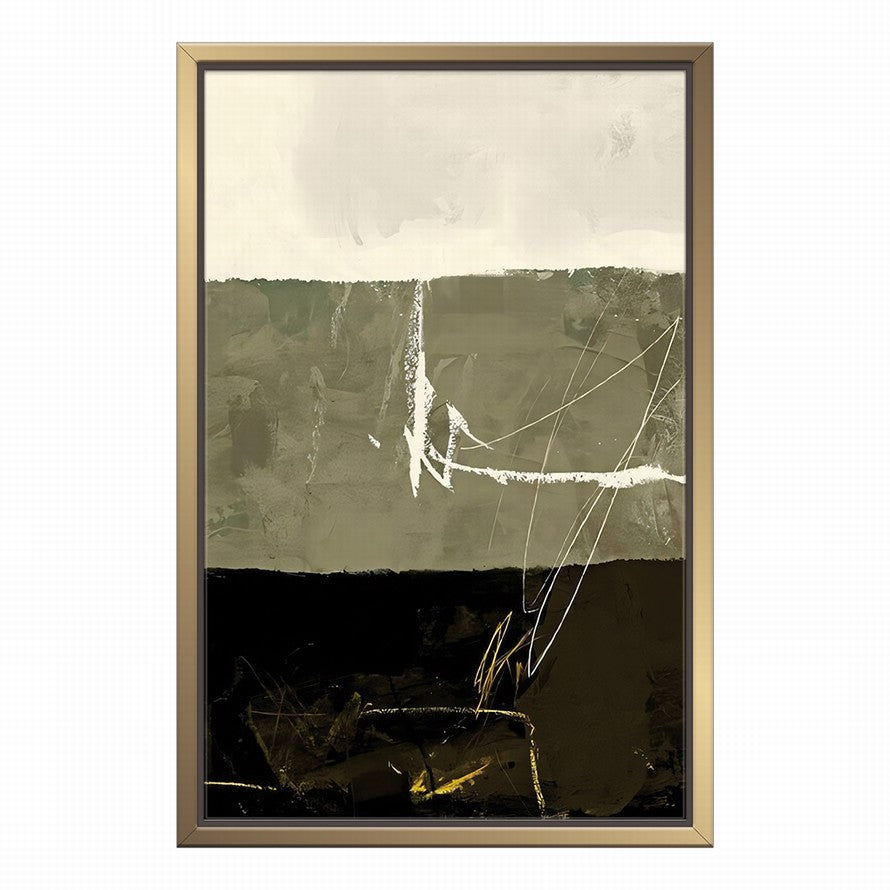 Half-tone Olive and Beige Colors Canvas