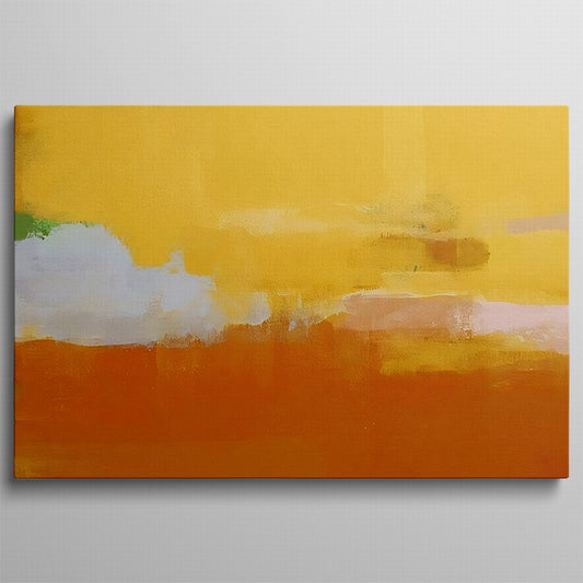 Powerful Yellow, Orange and White Splash Abstract