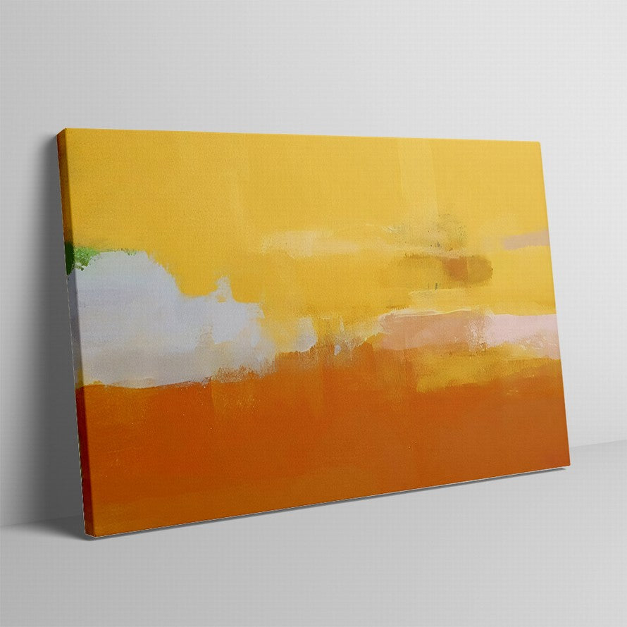 Powerful Yellow, Orange and White Splash Abstract
