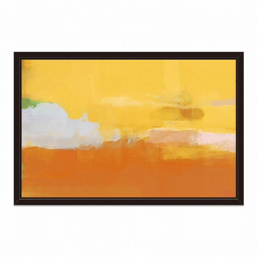 Powerful Yellow, Orange and White Splash Abstract