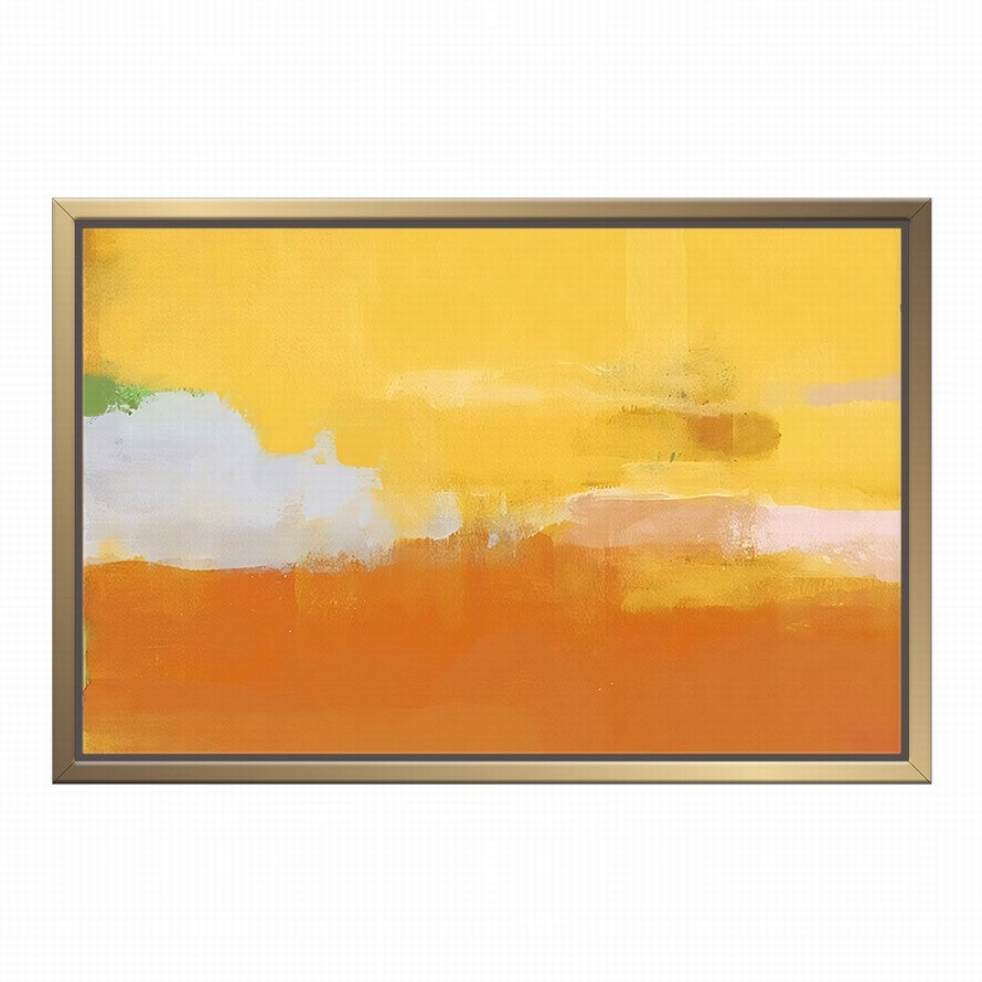 Powerful Yellow, Orange and White Splash Abstract