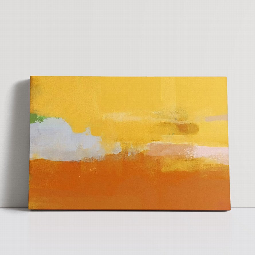 Powerful Yellow, Orange and White Splash Abstract