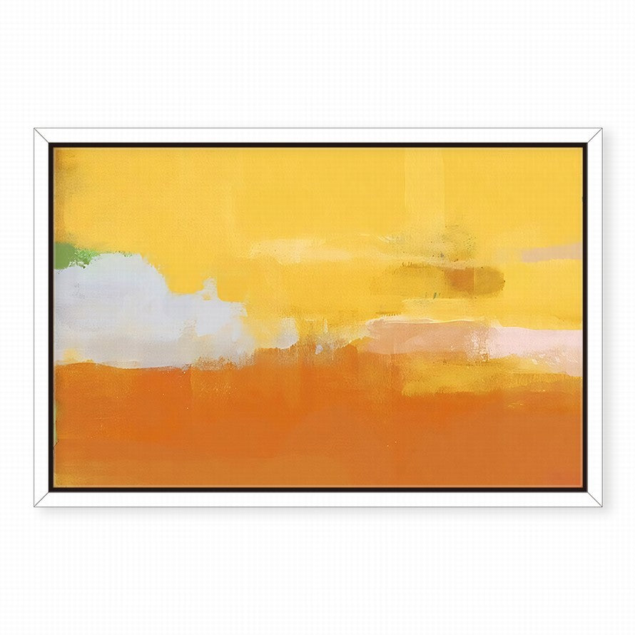 Powerful Yellow, Orange and White Splash Abstract