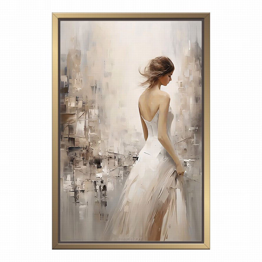 Solitary Beauty, Neutral Realm Canvas