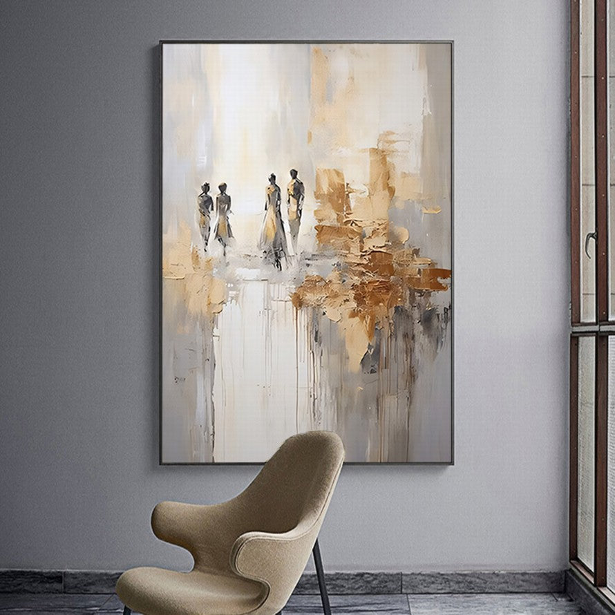 Ivory Grace, Earthen Hues Canvas