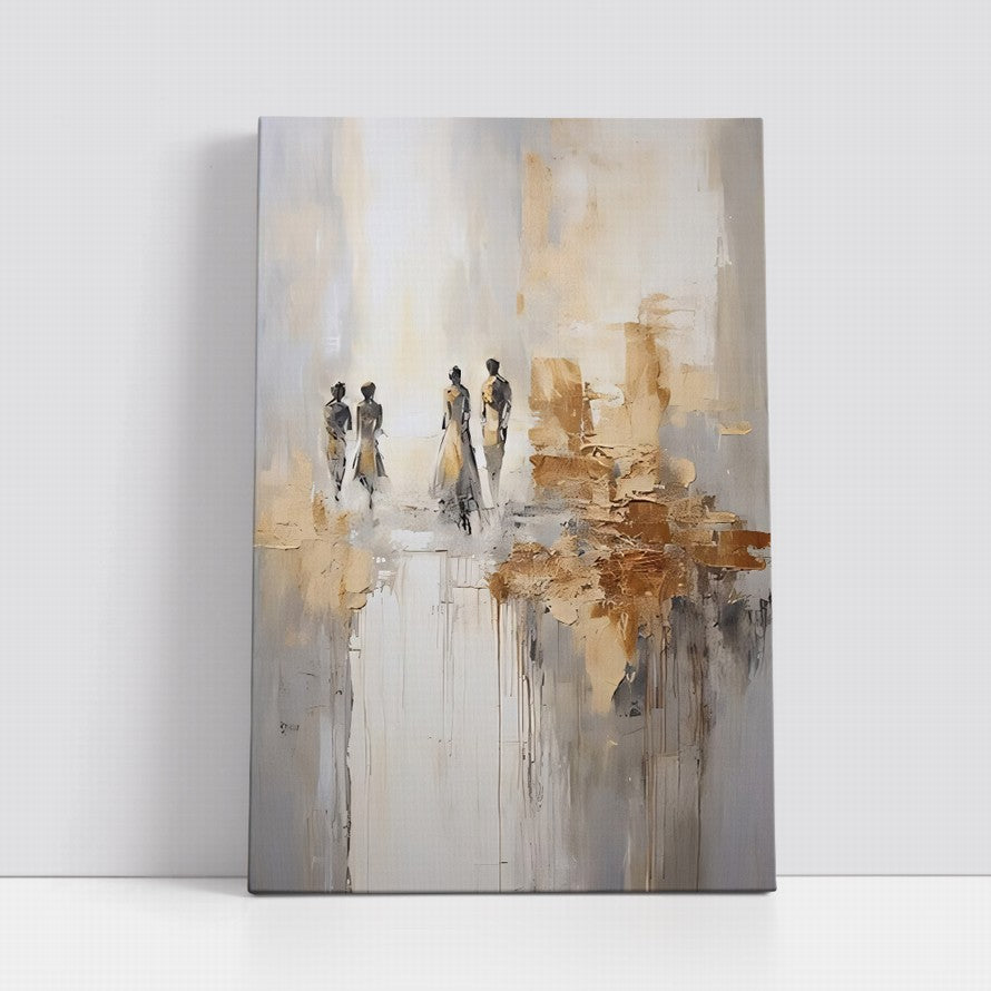 Ivory Grace, Earthen Hues Canvas