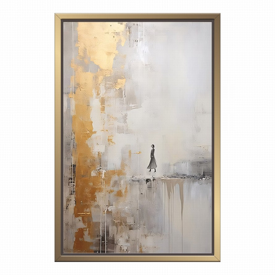 Golden Whisper, Beige Breath Canvas