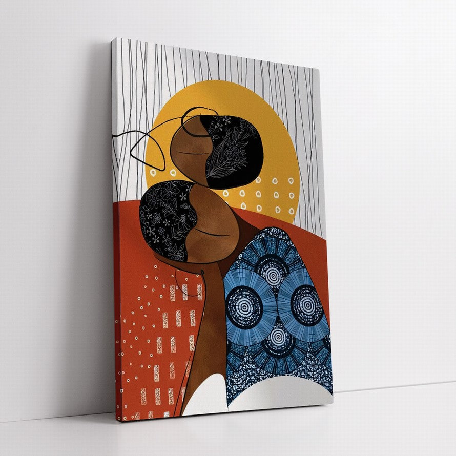 Beauty in Sunset Shaped Canvas