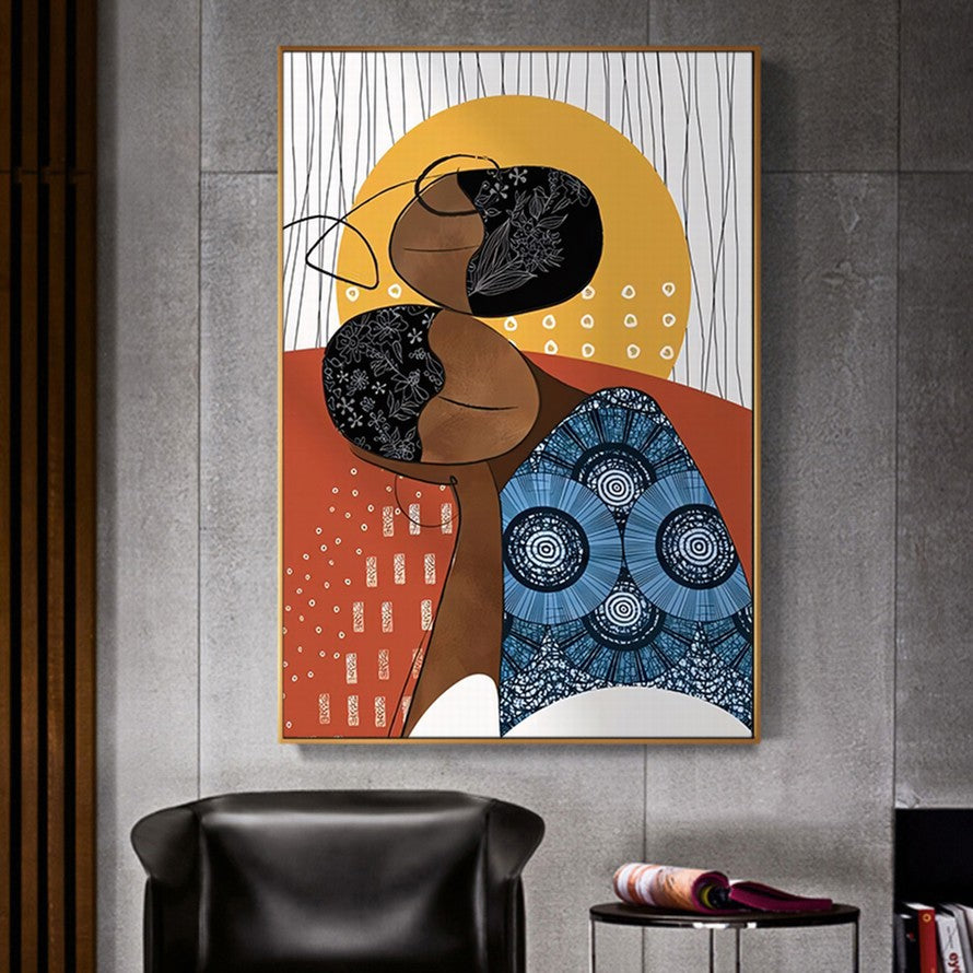 Beauty in Sunset Shaped Canvas