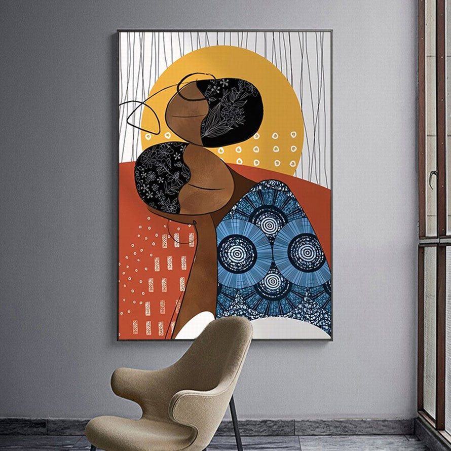 Beauty in Sunset Shaped Canvas