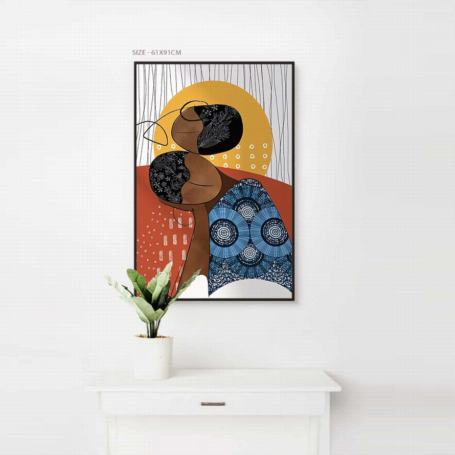 Beauty in Sunset Shaped Canvas