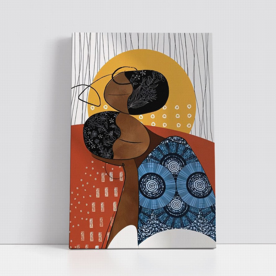 Beauty in Sunset Shaped Canvas