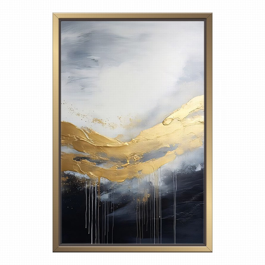 Silvery Hues, Gilded Highlights Canvas