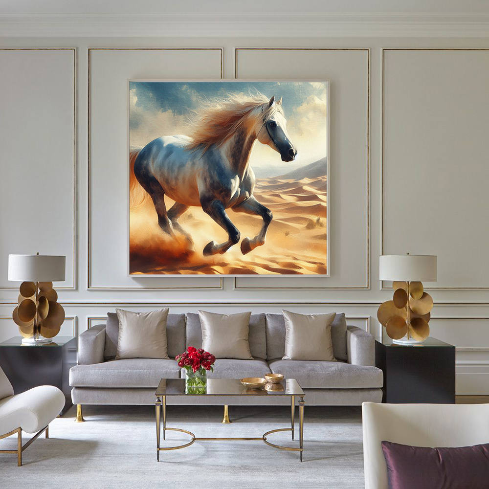 Wild Horses Freedom Rush Canvas