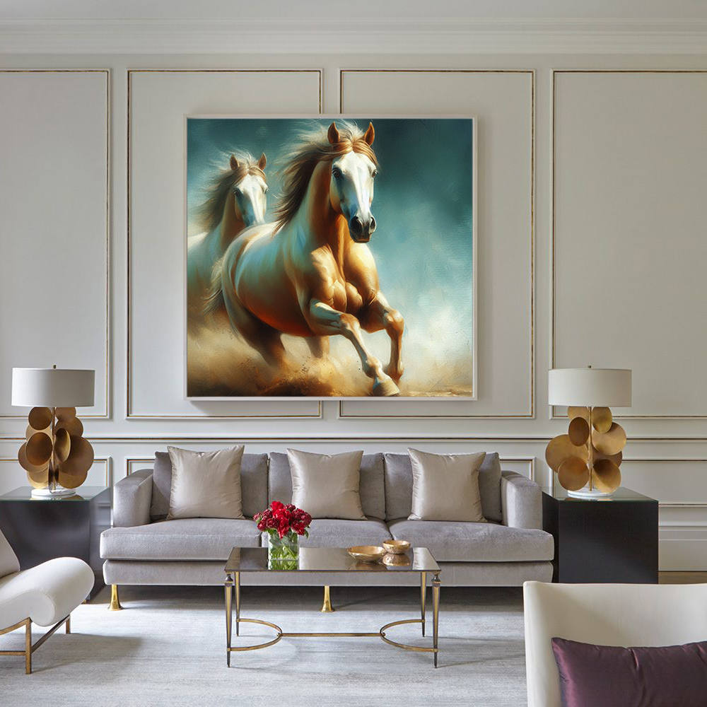 Twin Spirits Elegant Stride Canvas
