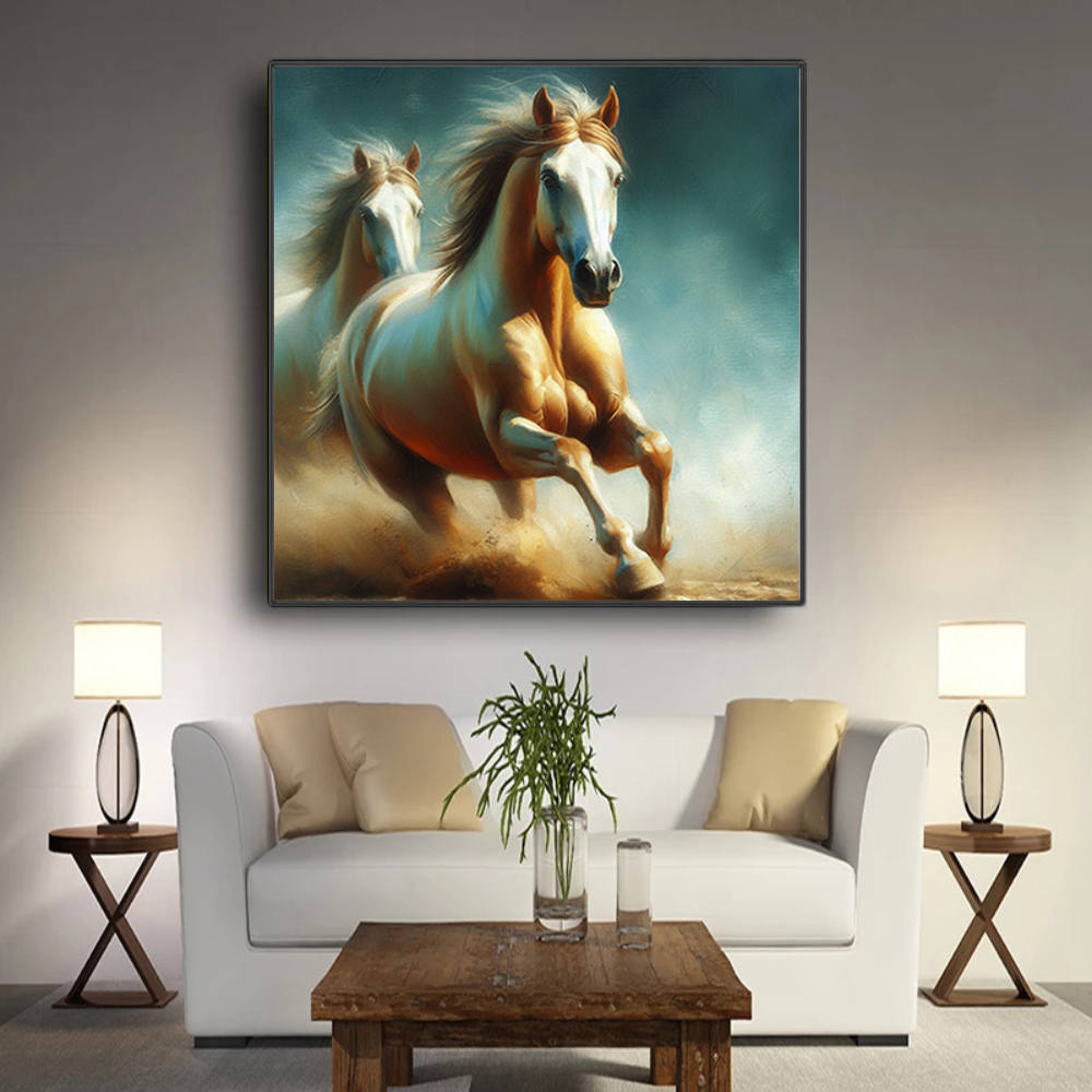 Twin Spirits Elegant Stride Canvas