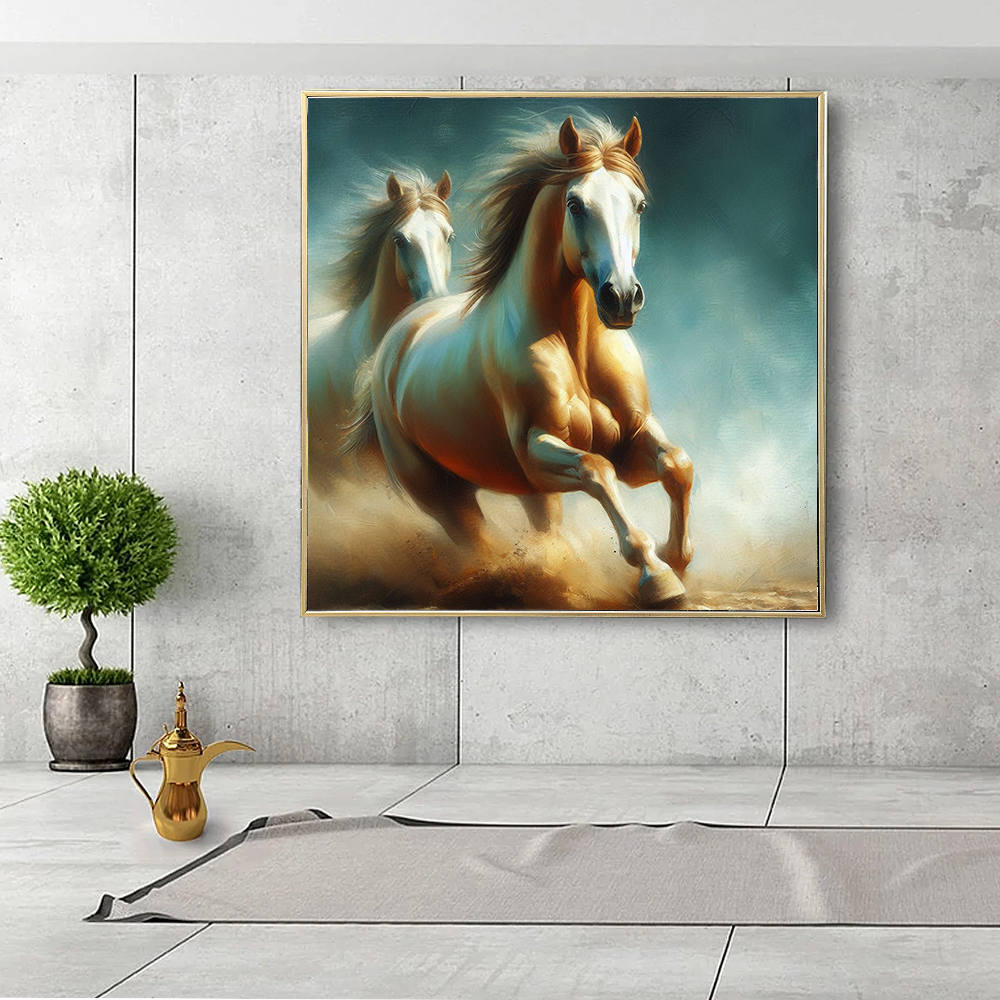 Twin Spirits Elegant Stride Canvas