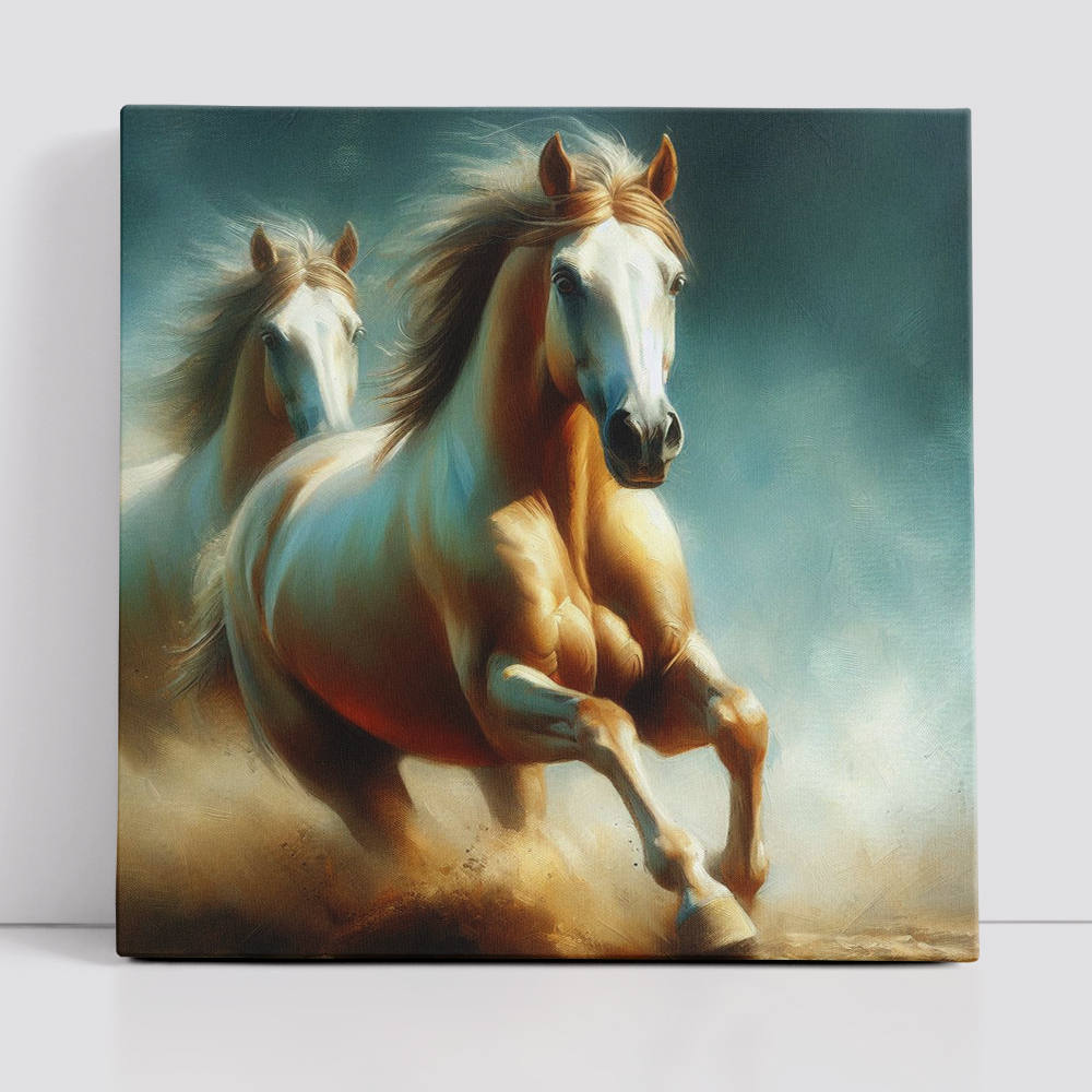 Twin Spirits Elegant Stride Canvas