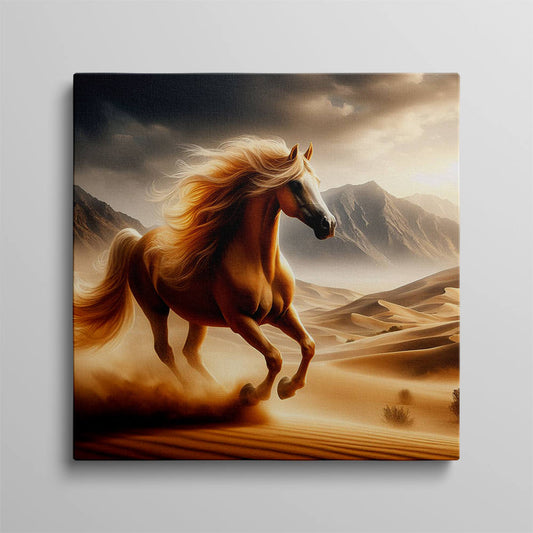 Majestic Run Desert Winds Canvas