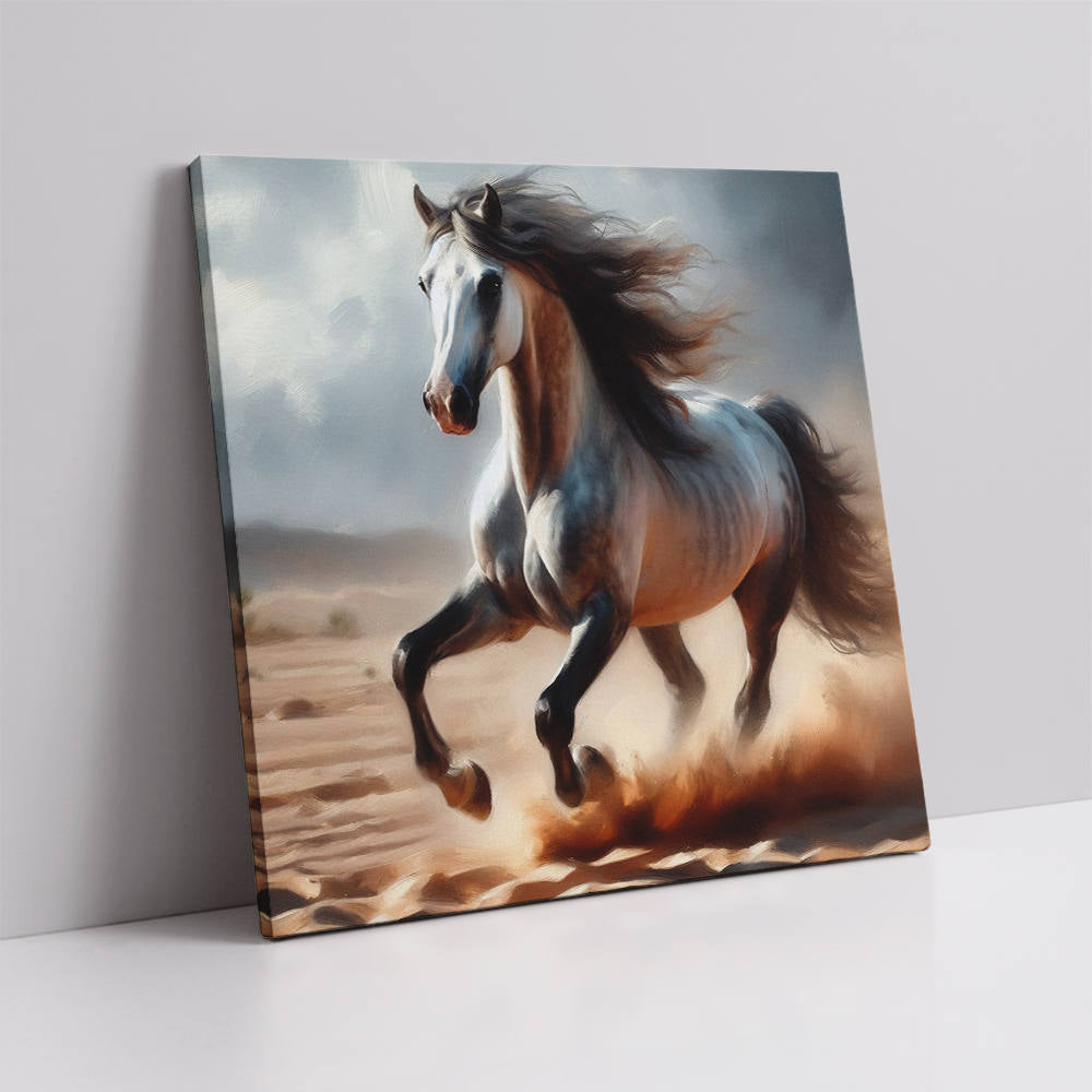 Desert Dash Wild Horse Canvas