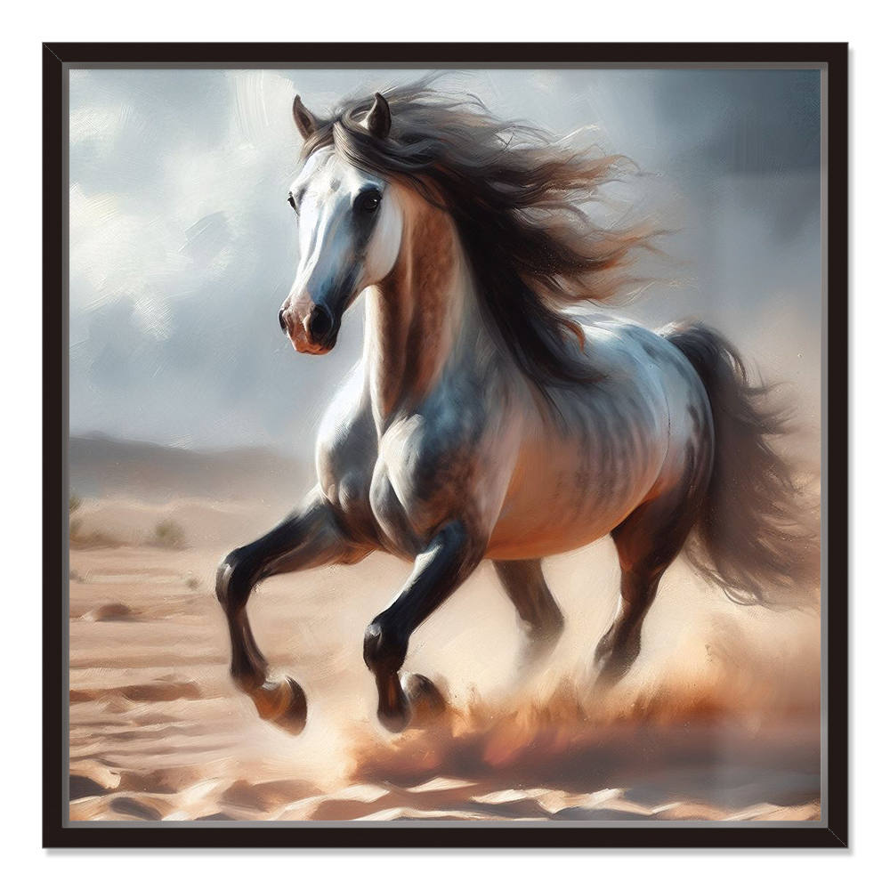 Desert Dash Wild Horse Canvas