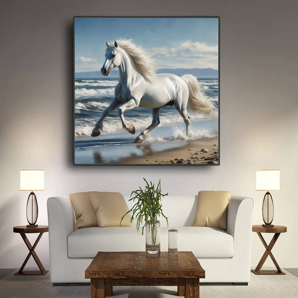 Majestic Run Coastal Waters Canvas