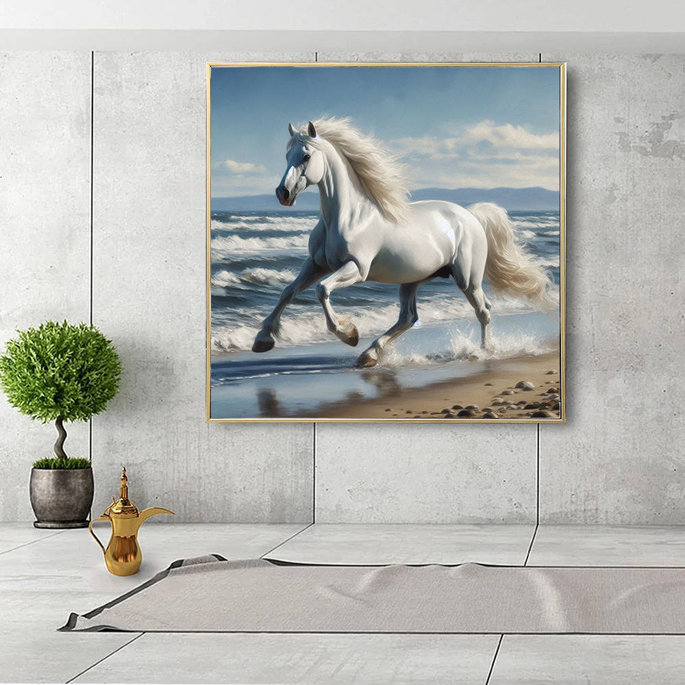 Majestic Run Coastal Waters Canvas