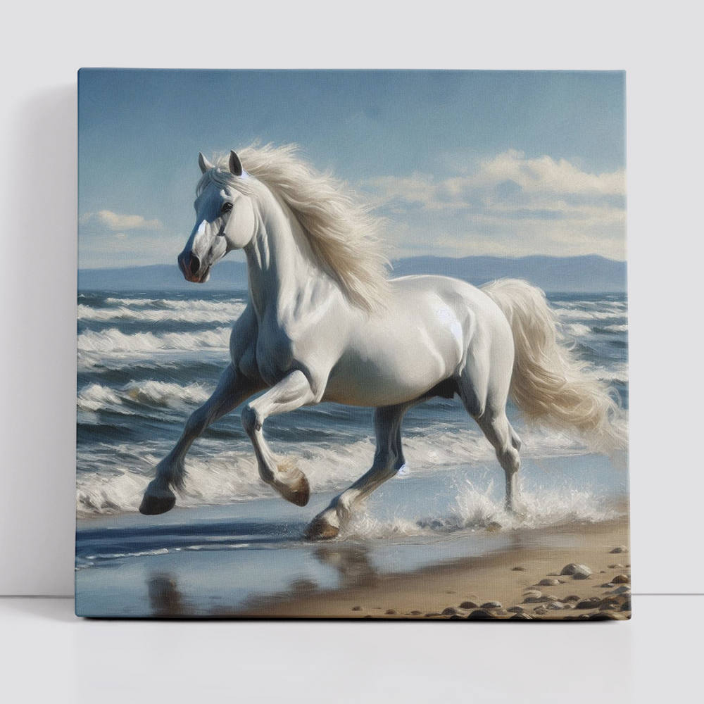 Majestic Run Coastal Waters Canvas