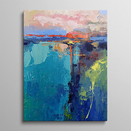Nature View Abstract Oil Painting