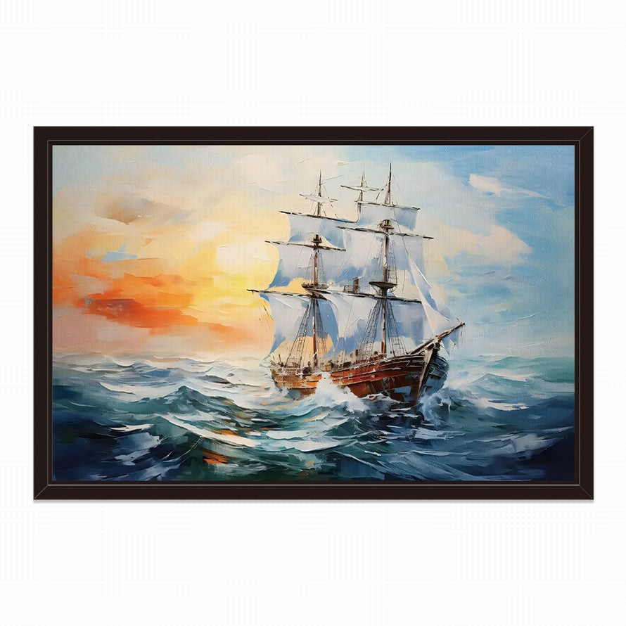 Adrift on Silent Waters Sailboat Canvas
