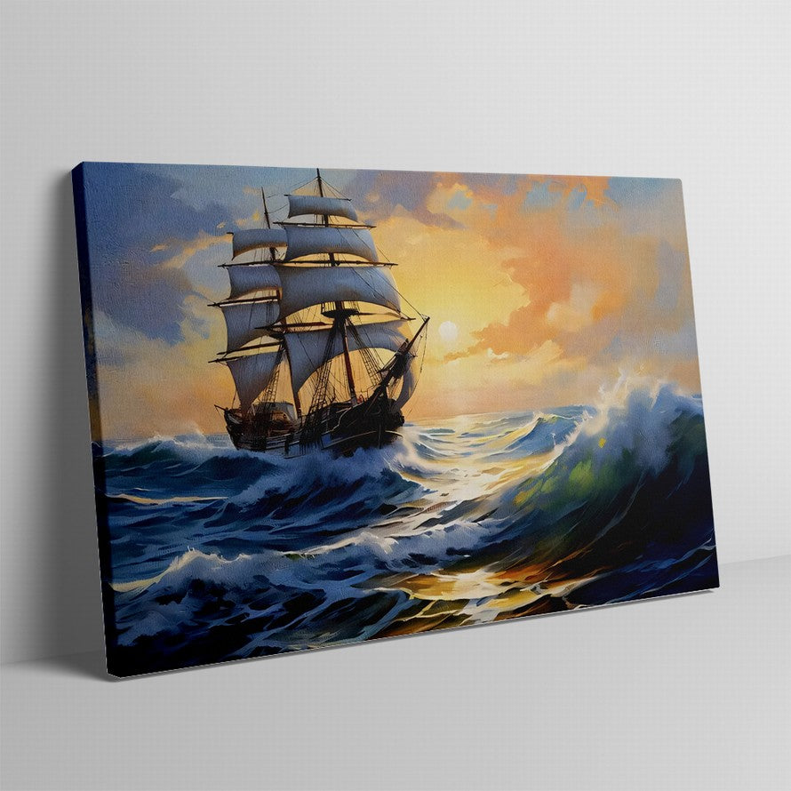 Canvas Wings, Ocean's Embrace Sailboat