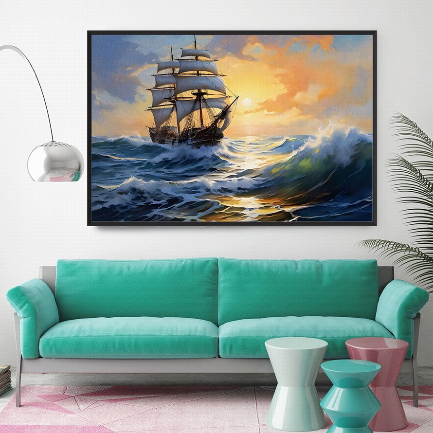 Canvas Wings, Ocean's Embrace Sailboat
